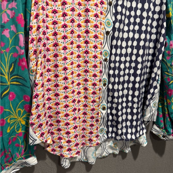 Maeve by Anthropologie Multicolor Patchwork Blouse - Picture 4 of 8